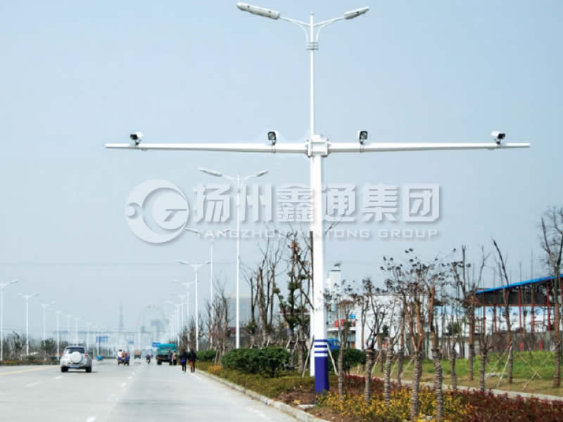 DJG-004，電子警察桿，T型八棱電警桿