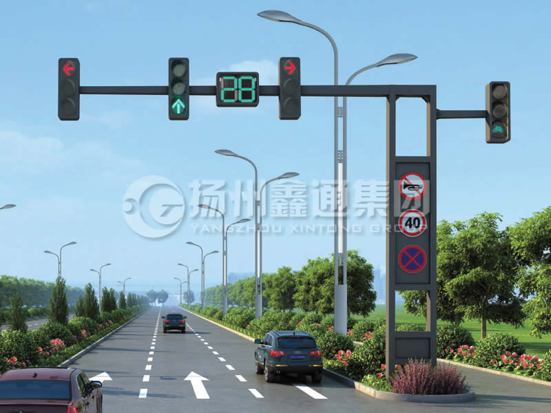 XHDG-006，錐形懸臂框架信號(hào)燈桿